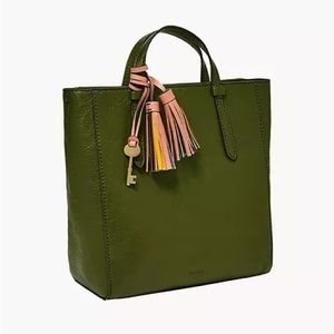 fossil Green Camilla backpack purse